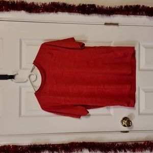 Champion bright red polyester athletic shirt medium